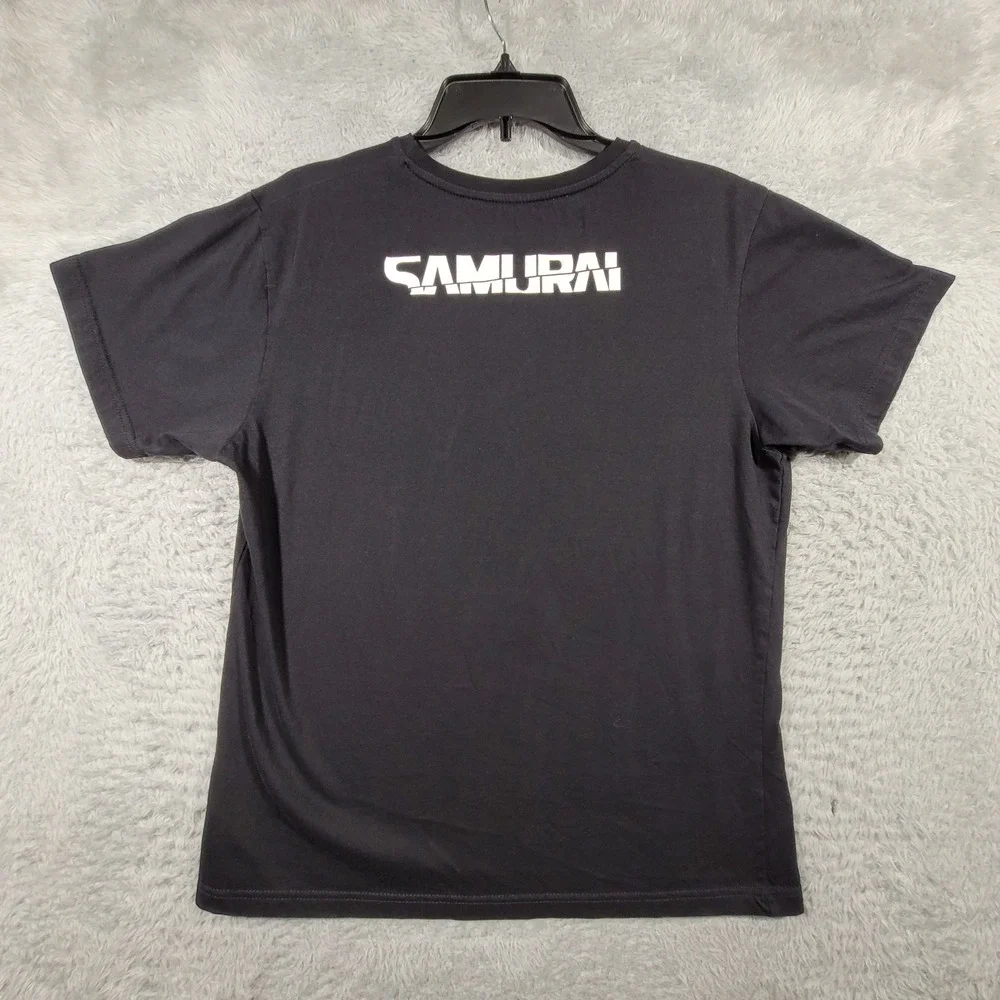 Cyberpunk 2077 Shirt Men Medium Black Samurai Oni Graphic CD Projekt Red